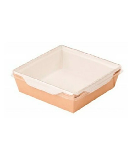 Коробка DoECO 165*165*50мм, ECO OpSalad 1200  корич.