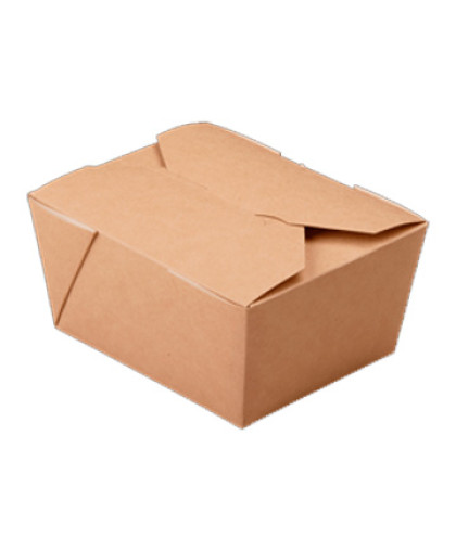 Коробка крафт FoldBox  600 ml, 110*130 верх, низ 90*110, высота 65 мм