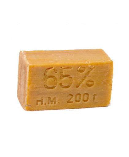Мыло хоз-ное твердое 65% кусок 200 гр.