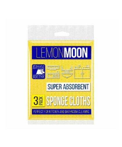 Салфетка вискозная Lemon Moon  300х380 мм  (3 шт )