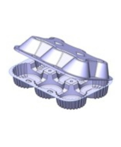 Упаковка 6 ячеек, 197х139х70 мм, D-52мм, H-68мм